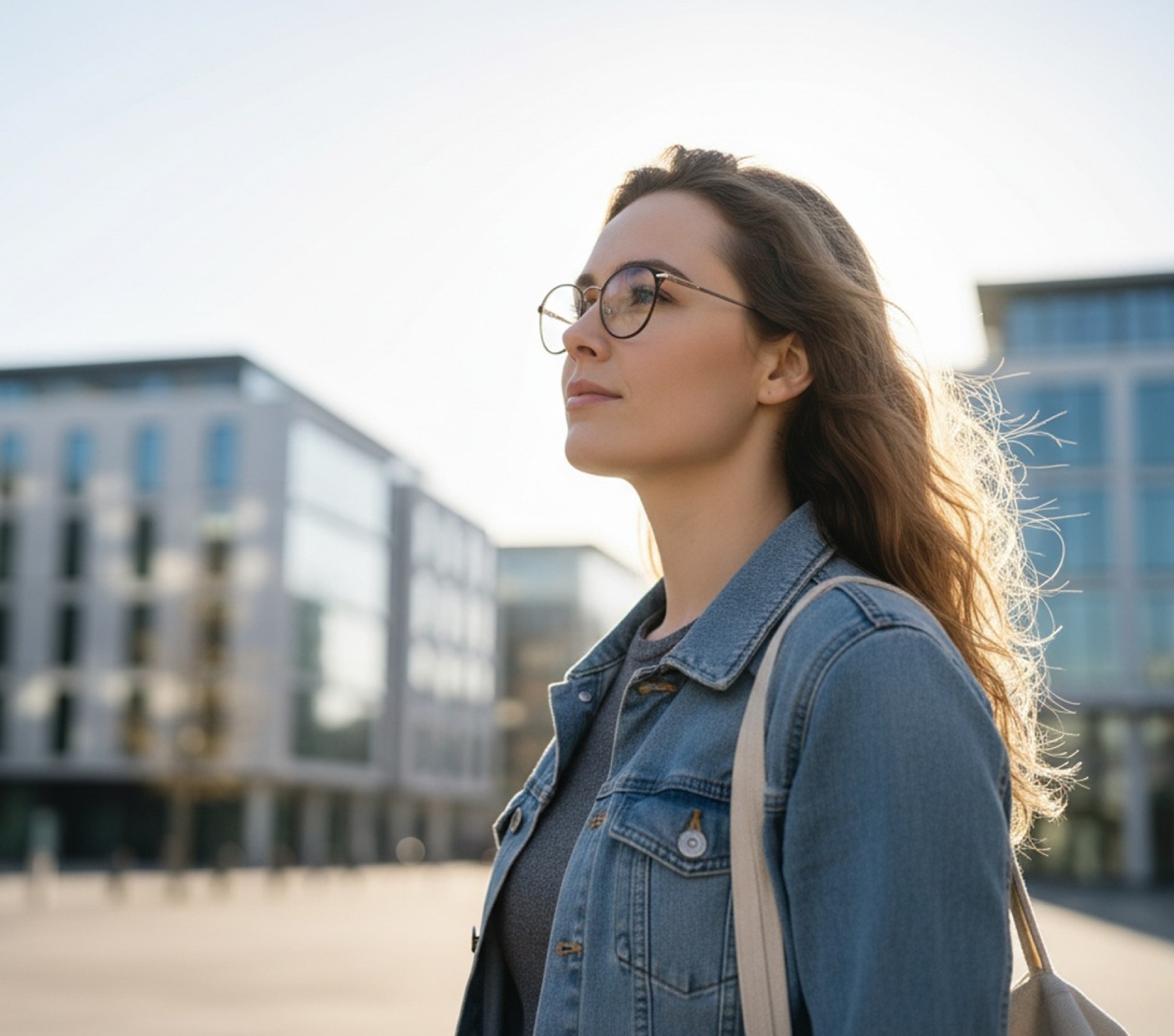 Person looking at the horizon
