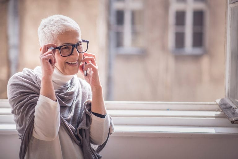 Woman On Mobile Phone