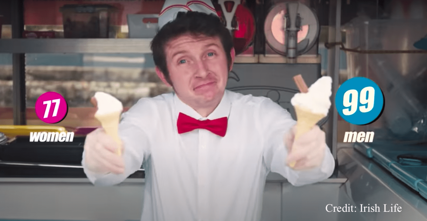 Women and pensions: icecream pic