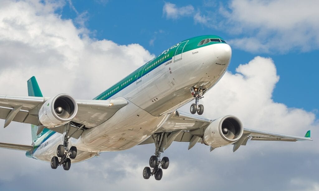 Aer Lingus Plane In Flight
