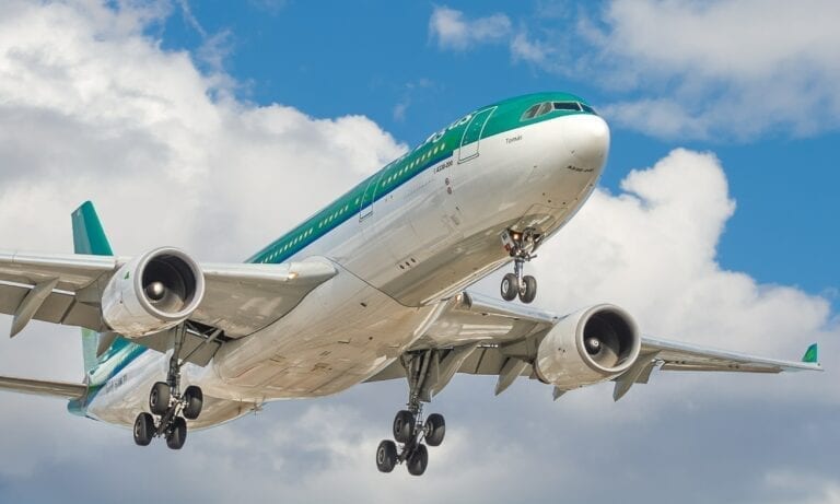 Aer Lingus Plane In Flight