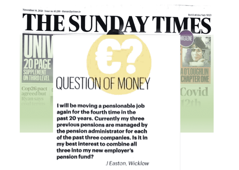 Should I Combine Old Pensions Sunday Times