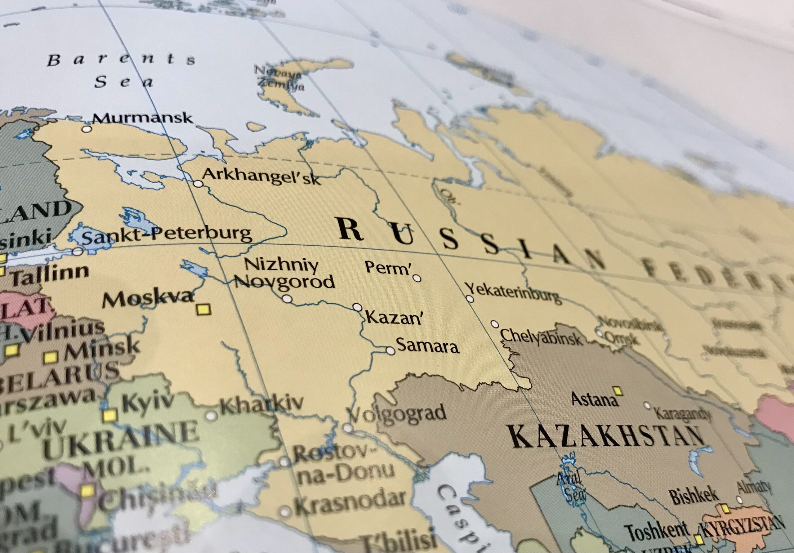 Investments in Russia map