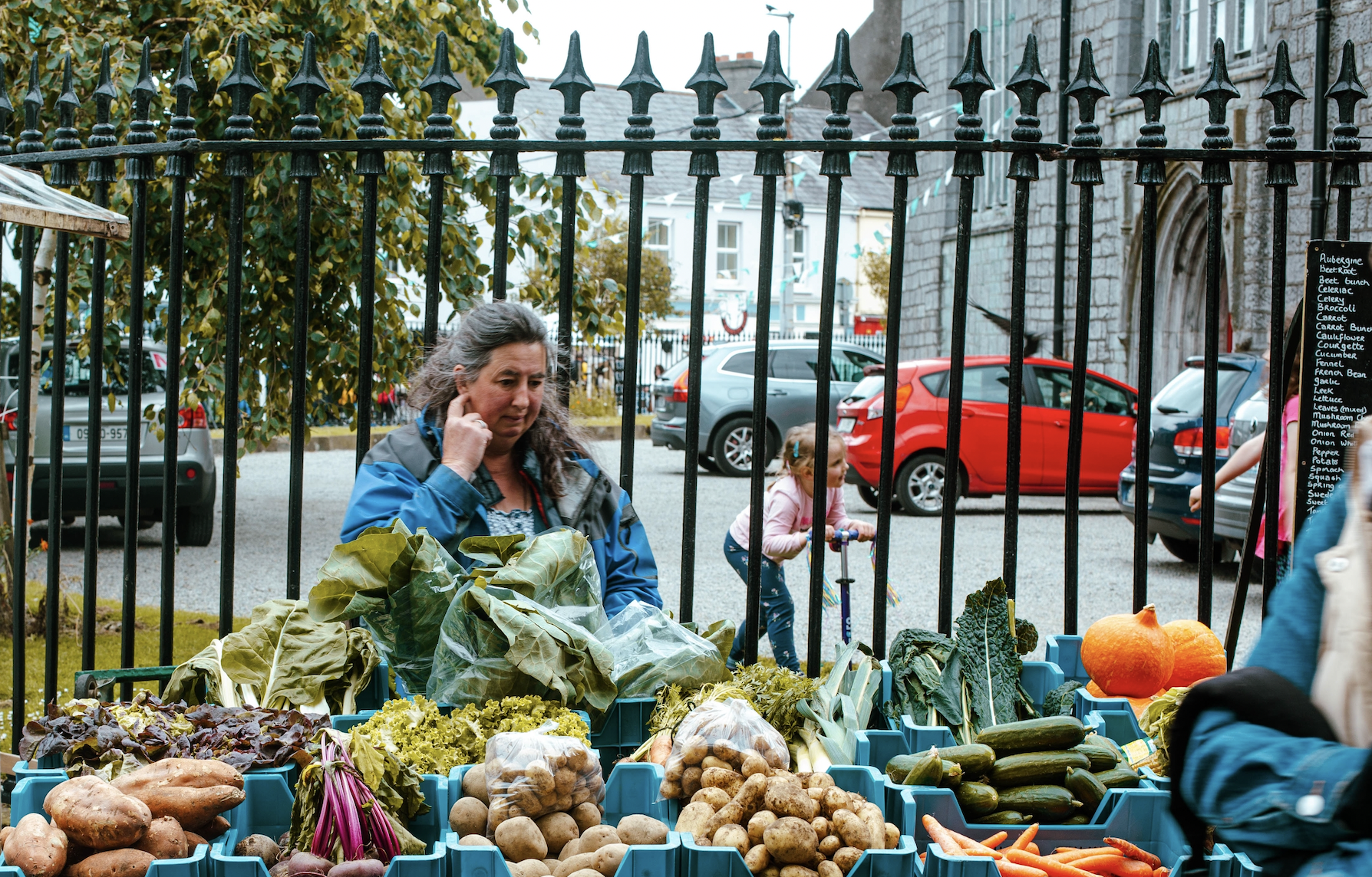 The stock market is not the economy street veg stall pic