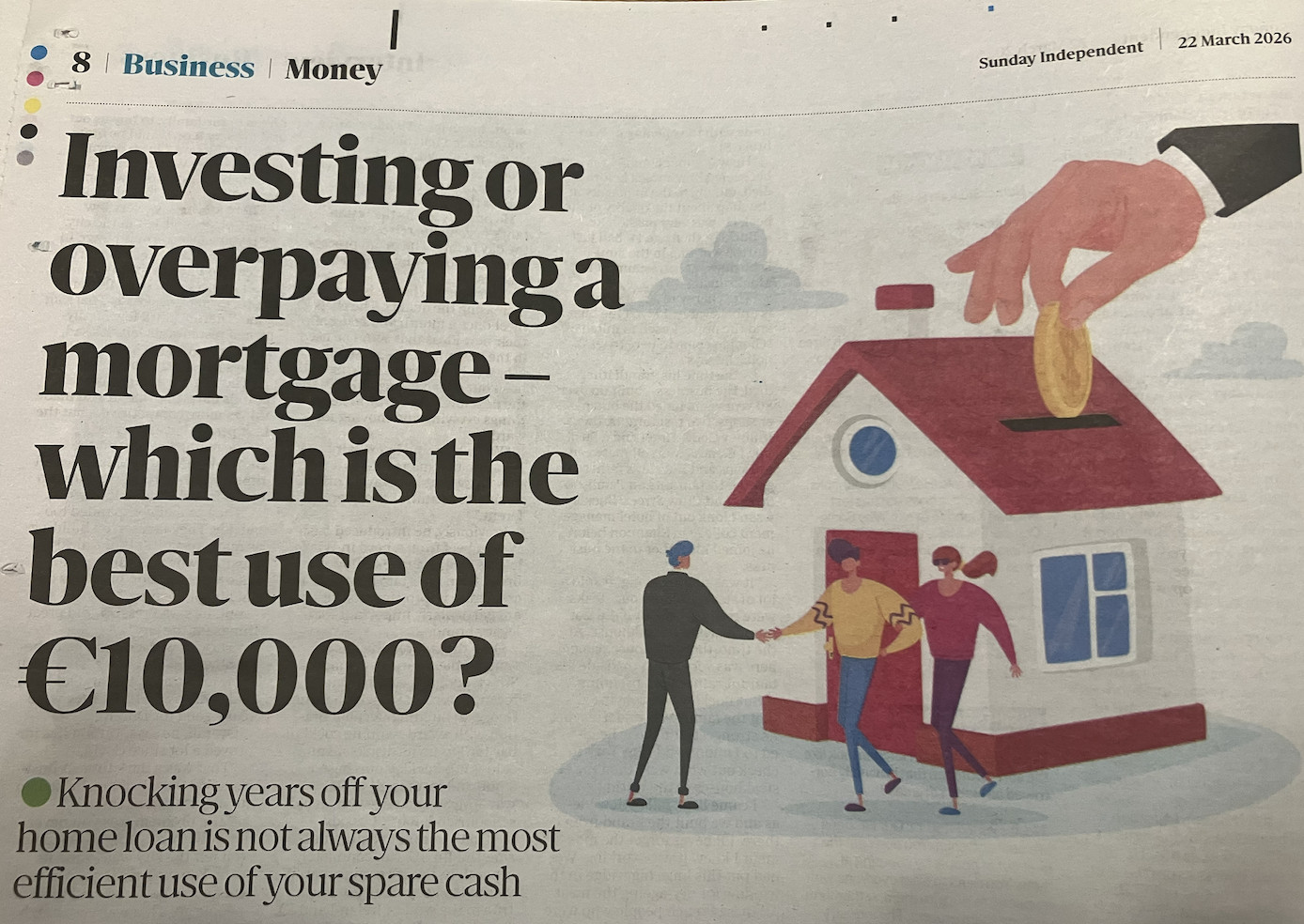 Investing or overpaying a mortgage